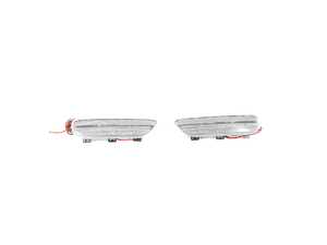 ES#4875983 - EL359.CLEAR - Rennline LED Side Marker Lights - Clear - Bumper-mounted LED side markers to replace your incandescent amber units - Rennline - BMW