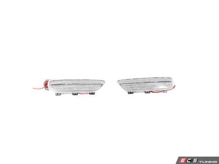 ES#4875983 - EL359.CLEAR - Rennline LED Side Marker Lights - Clear - Bumper-mounted LED side markers to replace your incandescent amber units - Rennline - BMW