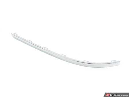 ES#2988894 - 5618534592ZZ - Left Rear Bumper Molding - Chrome - Found in the middle of the rear bumper on the driver's side - Genuine Volkswagen Audi - Volkswagen