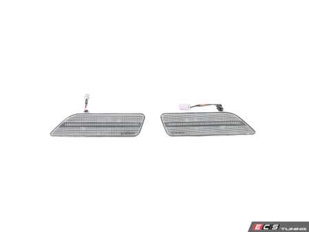 ES#4875934 - EL334.CLEAR - Rennline LED Side Marker Lights - Clear - Bumper-mounted LED side markers to replace your incandescent amber units - Rennline - Mercedes Benz