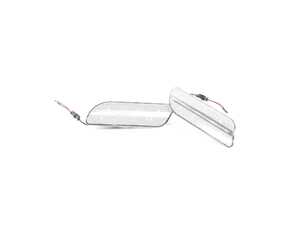ES#4875924 - EL329.CLEAR - Rennline LED Side Marker Lights - Clear - Bumper-mounted LED side markers to replace your incandescent amber units - Rennline - Mercedes Benz