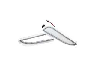 ES#4875922 - EL328.CLEAR - Rennline LED Side Marker Lights - Clear - Bumper-mounted LED side markers to replace your incandescent amber units - Rennline - Mercedes Benz