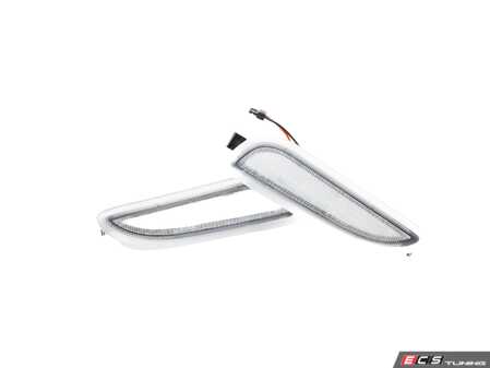ES#4875922 - EL328.CLEAR - Rennline LED Side Marker Lights - Clear - Bumper-mounted LED side markers to replace your incandescent amber units - Rennline - Mercedes Benz