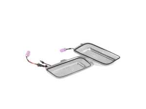 ES#4875920 - EL327.CLEAR - Rennline LED Side Marker Lights - Clear - Bumper-mounted LED side markers to replace your incandescent amber units - Rennline - Mercedes Benz