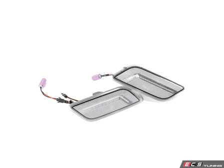 ES#4875920 - EL327.CLEAR - Rennline LED Side Marker Lights - Clear - Bumper-mounted LED side markers to replace your incandescent amber units - Rennline - Mercedes Benz
