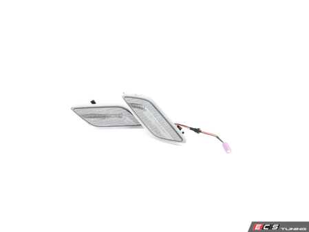 ES#4875918 - EL326.CLEAR - Rennline LED Side Marker Lights - Clear - Bumper-mounted LED side markers to replace your incandescent amber units - Rennline - Mercedes Benz