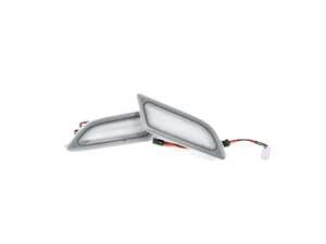 ES#4875908 - EL321.CLEAR - Rennline LED Side Marker Lights - Clear - Bumper-mounted LED side markers to replace your incandescent amber units - Rennline - Mercedes Benz