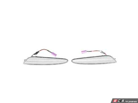 ES#4875914 - EL324.CLEAR - Rennline LED Side Marker Lights - Clear - Bumper-mounted LED side markers to replace your incandescent amber units - Rennline - Mercedes Benz