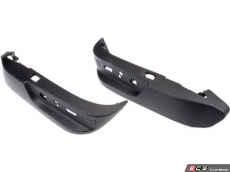 ES#4876258 - 52107058008 - Seat Switch Covering Set - Black - Includes Left & Right side - URO - BMW