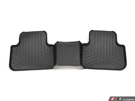 ES#4349412 - 448875 - 2nd Row Floor Liner - Without Retention  - Black - Laser measured for perfect fitment and ultimate protection against moisture and debris - WeatherTech - Audi