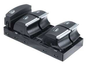 ES#4876405 - 4F0959851H5PR - Power Window Switch Assembly - Sabre (Black) - Front drivers side main window switch - URO - Audi
