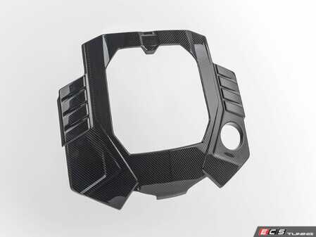 ES#4845291 - 056445LA01 - C8 RS6 / RS7 Carbon Fiber Engine Cover  - Add a flash of style and elegance under your hood! - ECS - Audi