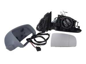 ES#4876732 - 8E0857536E - Exterior Mirror Replacement Kit - Right  - A full replacement with a primed mirror cap, housing, wiring harness, and heated blind spot mirror - Vemo - Audi
