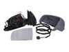 ES#4876737 - 8e0857536eKT - Exterior Mirror Replacement Kit  - A full replacement with a primed mirror cap, housing, wiring harness, and heated blind spot mirror - Vemo - Audi