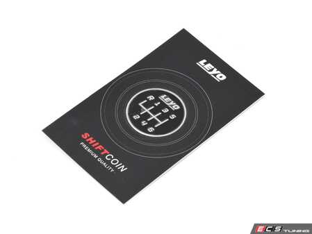 ES#4715385 - FC023-03 - Leyo 6-Speed Manual Shift Coin - Practicality in Style. Made to fit all Leyo Motorsport DSG/Manual shift knobs. - LEYO - Audi Volkswagen