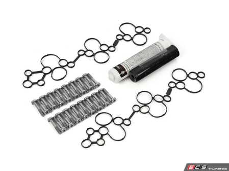 ES#4699020 - 06M103650DKT - Complete Valve Cover Gasket Kit  - Includes gaskets, hardware, and silicone sealant for an all-inclusive service kit - Assembled By ECS - Audi