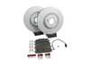 ES#4159134 - 4M0615121AKT - Front Brake Service Kit - Featuring ECS V5 rotors and ECS Ceramic brake pads - Includes rotor set screws, brake wear sensor, and silicone brake lubricant - Assembled By ECS - Audi