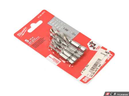 ES#4482762 - 48-89-4875 - SHOCKWAVE 5PC METRIC Impact Drill Tap Set - (NO LONGER AVAILABLE) - Milwaukee Shockwave 5PC Metric Impact Drill Tap Set drills and taps at the same time. - Milwaukee - 
