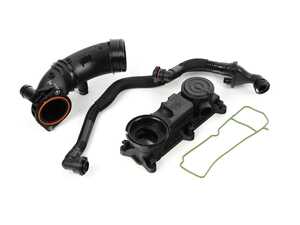 ES#4782917 - 06M129041KT - Ultimate Oil Separator/Pressure Control Valve (PCV) Service Kit - Comprehensive kit includes the PCV, Breather lines, and all required hardware - Genuine Volkswagen Audi - Audi