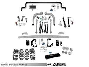 ES#4877118 - 034-4ZZ-0032-L-D - 034Motorsport Handling Package - Stage 3 - Late - This complete system features fully adjustable front control arms, a comprehensive drivetrain insert suite, and chassis stiffening to drastically improve precision and cornering limits - 034Motorsport - Audi