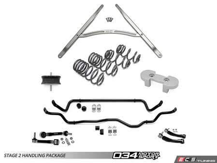 ES#4699431 - 034-4ZZ-0019 - 034Motorsport Handling Package - Stage 2 - The ultimate, comprehensive handling upgrade engineered to drastically improve chassis dynamics, eliminate understeer, and sharpen steering precision - 034Motorsport - Audi