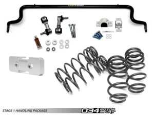 ES#4877107 - 034-4ZZ-0024-DSO - 034Motorsport Handling Packages - Stage 1 - Curated handling bundle designed to eliminate the factory wheel gap, vastly reduce understeer, and transform the cornering capabilities of your 3.0 TFSI-powered B8 chassis without sacrificing daily driving comfort. - 034Motorsport - Audi