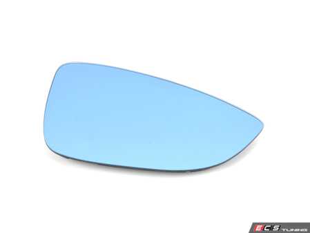 ES#3478129 - 6ECSGLIBBSM - Heated Wide Angle Mirror - Right - Replacement blue tinted mirror glass to allow you to see everything around you - ECS - Volkswagen