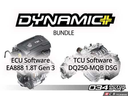 ES#4877247 - 034-103-2820 - 8V Audi A3 EA888.3 1.8T Dynamic+ Performance Software Package - Unleash up to 261HP/322TQ by transforming your VW/Audi MQB 1.8T with Dynamic+ Tuning - delivering ultimate power, drivability, reliability, and enhanced features! - 034Motorsport - Audi