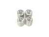 ES#3321084 - 99104460268 - Black Porsche Crest Silver Valve Stem Caps - Set of Four - Subtle, but exciting - Genuine Porsche - Porsche