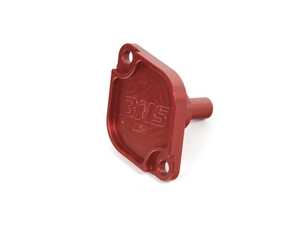 ES#4714983 - BMS-TLID-RED - Billet Oil Thermostat Lid - Red - Fits 2006+ N54 N55 S55 BMW Engines with factory oil thermostat - Burger Motorsports - BMW
