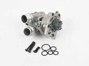 ES#4877348 - 06H121026DD - Aluminum Water Pump Module (06H121026DD) *Scratch And Dent* - Complete water pump housing module, includes thermostat, temp sensor, and gasket - Featuring a full aluminum housing with metal impeller! - Scratch & Dent - Audi Volkswagen