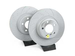 ES#521591 - GD1218 - Front Cross Drilled & Slotted Brake Rotors - Pair - EBC Sport Rotors - EBC - BMW
