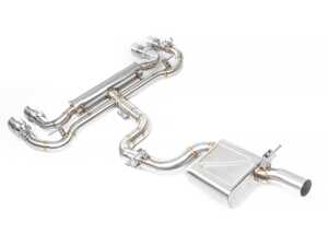 ES#4879771 - IEEXDB2 - IE Valved Catback Exhaust System - MK8 Golf R - Features DroneTrap technology, integration of factory valves, and quad 4 slash-cut tips - Integrated Engineering - Volkswagen