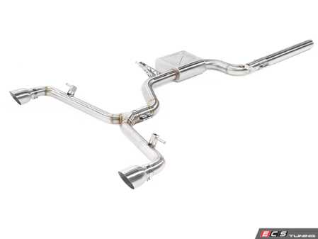 ES#4879770 - IEEXDB3 - IE Valved Catback Exhaust System - MK8 GTI - Features DroneTrap technology and quad 4 slash-cut tips - Integrated Engineering - Volkswagen