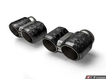 ES#4880689 - TP-CT/73/CF - Tail Pipe Set Forge Carbon Fiber - Lightweight titanium with a forged carbon-fibre outer sleeve - Akrapovic - BMW