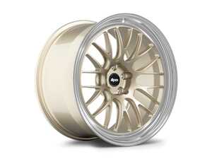 ES#4880866 - ml10rt201011mgKT - 20" APEX ML-10RT Forged Wheels - Staggered Set Of Four - 20x10" ET8 / 20x11" ET18 5x112 66.6CB - Gloss Motorsport Gold w/ Machined Lip - APEX Wheels - BMW