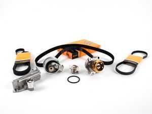 ES#1344 - AWMTBKV2 LV - Ultimate Timing Belt Kit - Complete kit to service your timing belt, water pump, and thermostat - Assembled By ECS - Audi