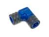 ES#4690308 - 201-0230 - 90 Degree Double Female 9.89 QC - 90 degree double quick connect with 9.89mm female quick connects on each end.  As found in our MK7 Stage 3 line set. - Precision Raceworks - Audi BMW Volkswagen Mercedes Benz MINI Porsche