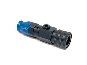ES#4690316 - 201-0241 - PTFE AN6 To 3/8" Female Swivel QC With 1/8" NPT Port - AN-6 PTFE fitting to 3/8" female quick connect with 1/8" NPT port and swivel.  Use this fitting to connect your ethanol sensor and a fuel pressure sensor!  Features an air hose style quick connect! - Precision Raceworks - Audi BMW Volkswagen Mercedes Benz MINI Porsche