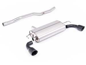 ES#4880983 - SSXVW772 - MK4 R32 Cat-Back Exhaust System V2 - Non-Resonated - GT-100 Cerakote Black Tips - Updated to offer more Wookie noises and features Milltek's new brushed stainless steel finish on the silencer. - Milltek Sport - Volkswagen