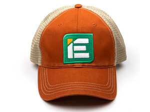 ES#4882976 - IEGRUU48 - IE Twill Snapback Trucker Hat | Orange & Kahaki - Perfect headwear for the paddock or outdoors. Goes great with flannel and campfires. - Integrated Engineering - Audi Volkswagen Porsche