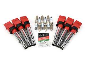 ES#4869620 - 03h905600a2KT - Ignition Service Kit - Includes six Bosch spark plugs and six APR coil packs - Assembled By ECS - Volkswagen