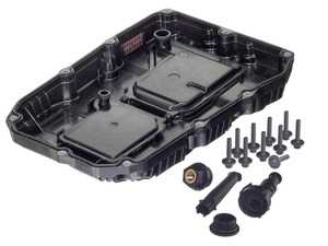 ES#4768347 - 7252703707 - Automatic Transmission Filter Kit HG114H D845 - Includes transmission oil pan with filter, (1) overflow pipe, (1) guide tube, and (1) pan gasket - Hengst - Mercedes Benz