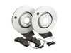 ES#3145704 - ESK886 - Power Stop Euro-Stop Premium Front Brake Kit (320mm) - An authentic OE-specification front-wheel braking solution featuring European-sourced pads, high-carbon smooth Geomet coated rotors, and strict ECE-R90 certification. - Power Stop - Audi