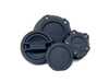 ES#4883020 - 622-0290-BLK - Black Billet Engine Fluid Cap Set - B58 / S58  - Functional and stunningly  stylish way to add a nice touch to any engine bay! - Precision Raceworks - BMW