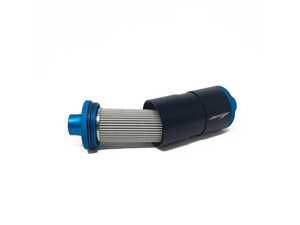 ES#4883022 - 501-0113 - Inline Fuel Filter AN8 Single In/Out - 10 Micron filter - This fuel filter features a precision machined aluminum body and fittings - Precision Raceworks - Audi BMW Volkswagen Mercedes Benz MINI Porsche