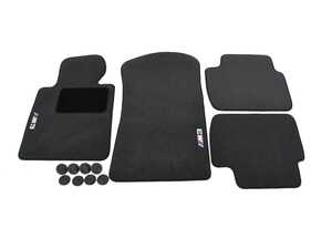 ES#194704 - 82110029231 - E46 ///M3 Carpeted Floor Mat Set - Anthracite - Complete set of four black carpet floor mats with M3 logo. - Genuine BMW - BMW