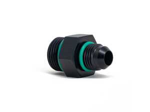 ES#4883060 - 201-0331 - AN8 ORB To AN6 Male Flare Adapter - Convert your AN-8 ORB port to an AN-6 Male flare fitting with Viton O-Ring - Precision Raceworks - Audi BMW Volkswagen Mercedes Benz MINI Porsche