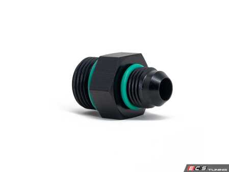 ES#4883060 - 201-0331 - AN8 ORB To AN6 Male Flare Adapter - Convert your AN-8 ORB port to an AN-6 Male flare fitting with Viton O-Ring - Precision Raceworks - Audi BMW Volkswagen Mercedes Benz MINI Porsche