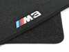 ES#194704 - 82110029231 - E46 ///M3 Carpeted Floor Mat Set - Anthracite - Complete set of four black carpet floor mats with M3 logo. - Genuine BMW - BMW